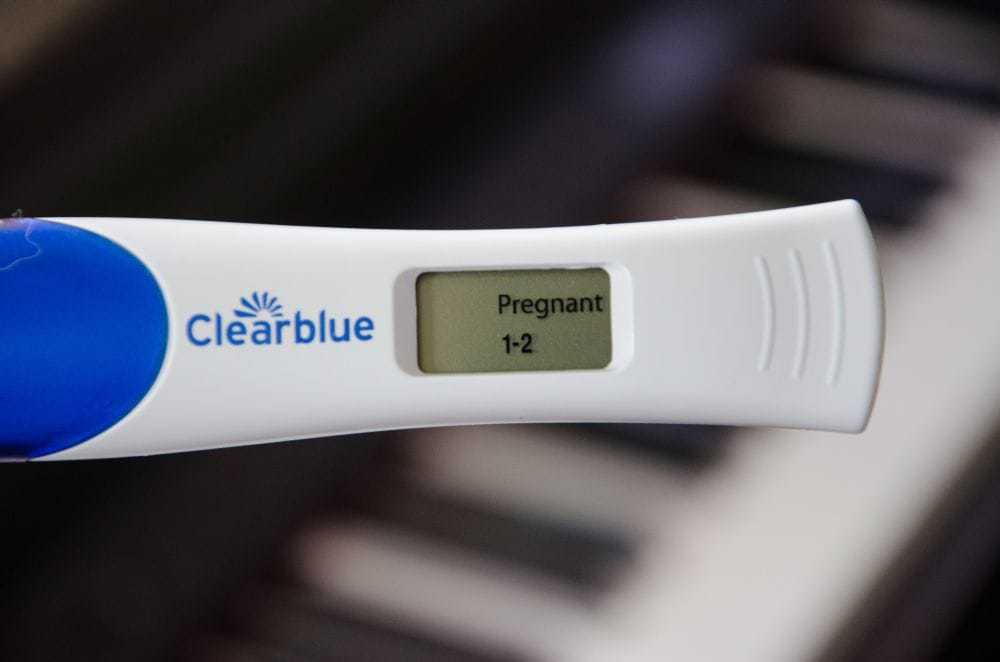 Schwangerschaftstest leicht positiv